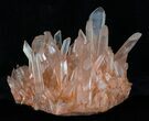 Tangerine Quartz Crystal Cluster - Madagascar #32251-1